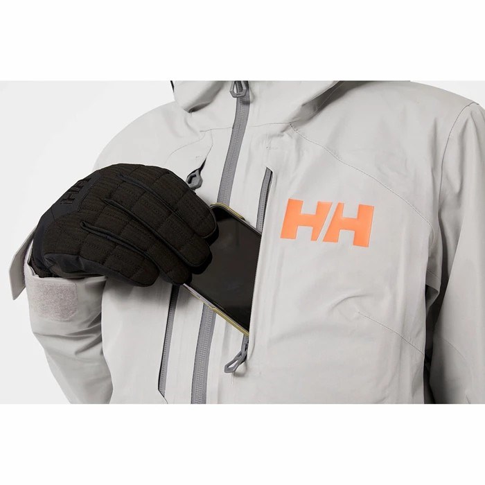 Women's Helly Hansen W Elevation Infinity Jkt Ski Jackets Grey | 271-SRFEPM