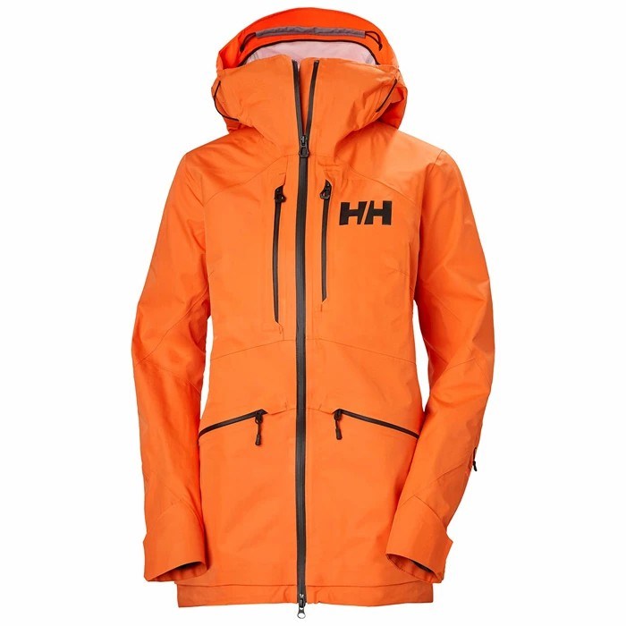 Women's Helly Hansen W Elevation Infinity Jkt Shell Jackets Red / Orange | 307-WVRCPH