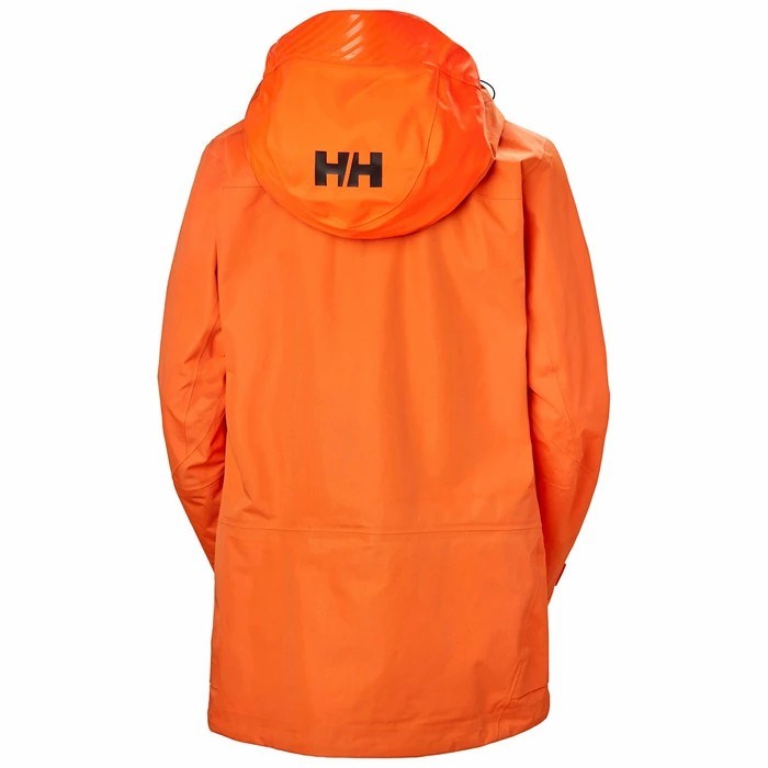 Women's Helly Hansen W Elevation Infinity Jkt Shell Jackets Red / Orange | 307-WVRCPH