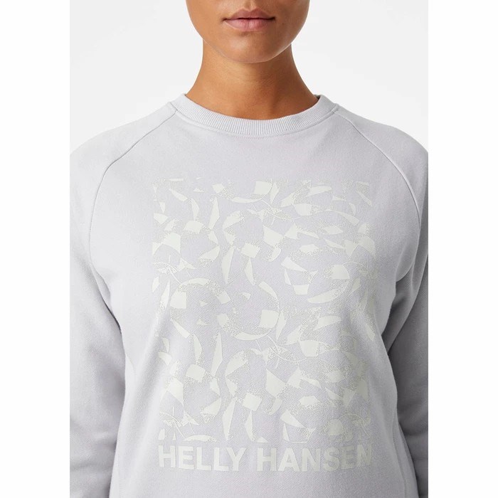 Women's Helly Hansen W F2f Organic Cotton Shirts Grey | 371-HYKXZU