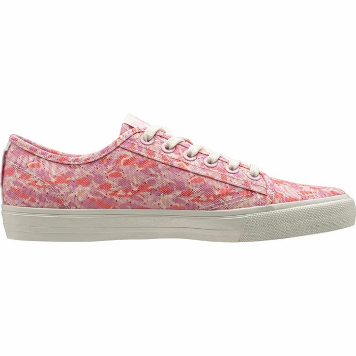 Women's Helly Hansen W Fjord Canvas V2 Casual Shoes Multicolor Pink | 756-MORSPZ