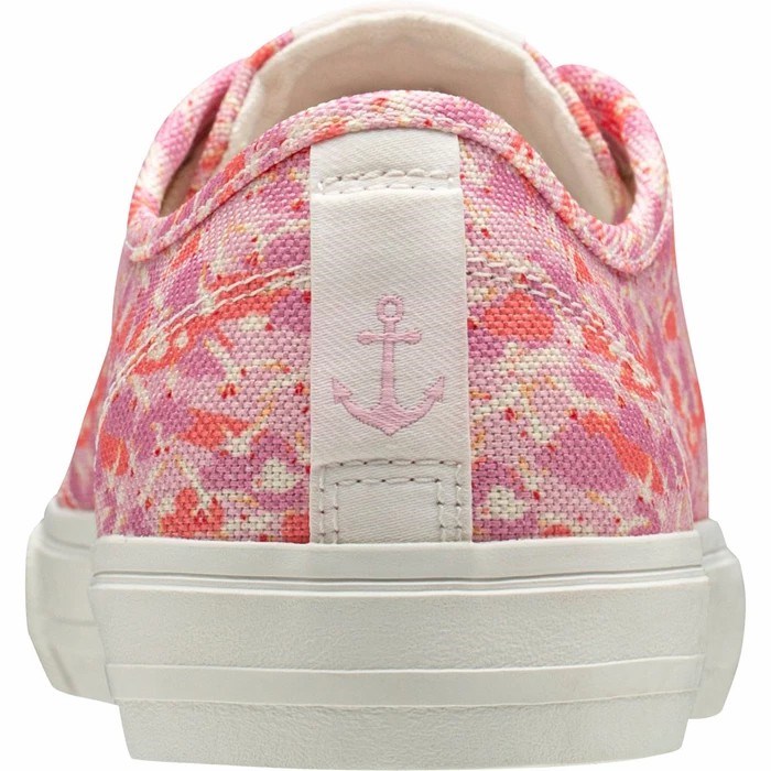 Women's Helly Hansen W Fjord Canvas V2 Casual Shoes Multicolor Pink | 756-MORSPZ