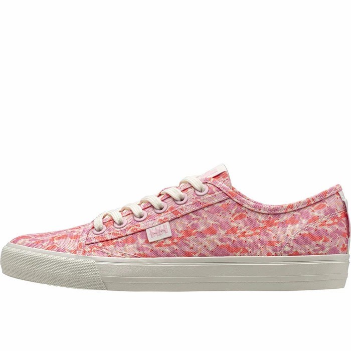 Women\'s Helly Hansen W Fjord Canvas V2 Casual Shoes Multicolor Pink | 756-MORSPZ