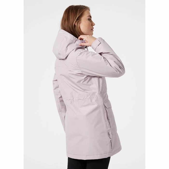 Women's Helly Hansen W Frida Insulated Parka Grey | 104-WXUYVC