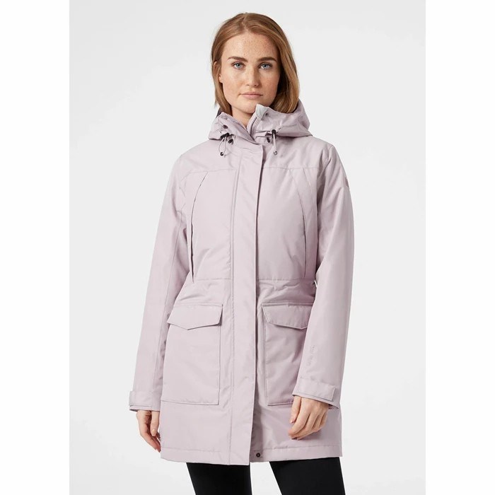 Women's Helly Hansen W Frida Insulated Parka Grey | 104-WXUYVC