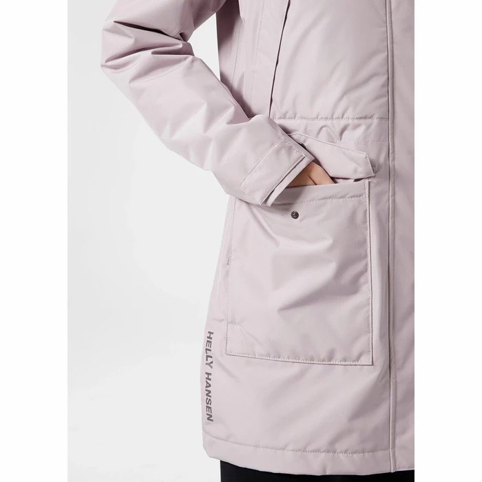 Women's Helly Hansen W Frida Insulated Parka Grey | 104-WXUYVC