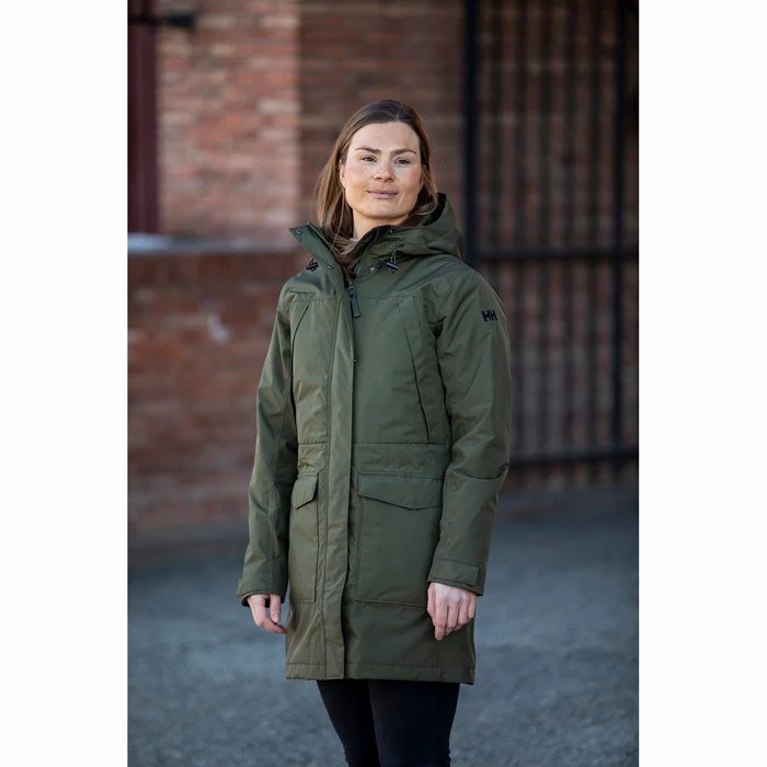 Women's Helly Hansen W Frida Insulated Parka Grey | 209-WPJQOZ