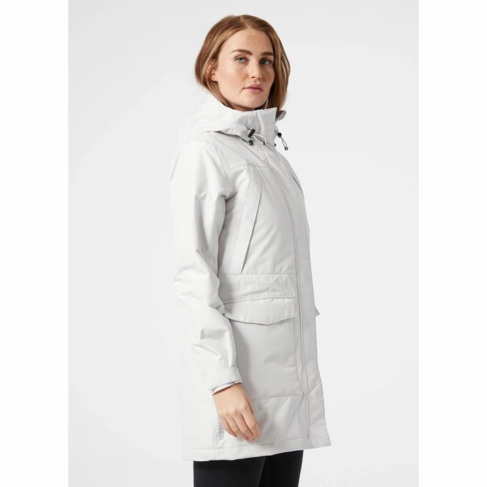 Women's Helly Hansen W Frida Insulated Parka Grey | 972-WZKRAL