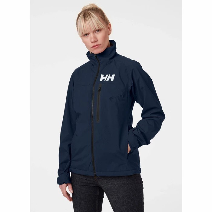 Women's Helly Hansen W Hp Racing Midlayer Jackets Navy | 625-DCULRG