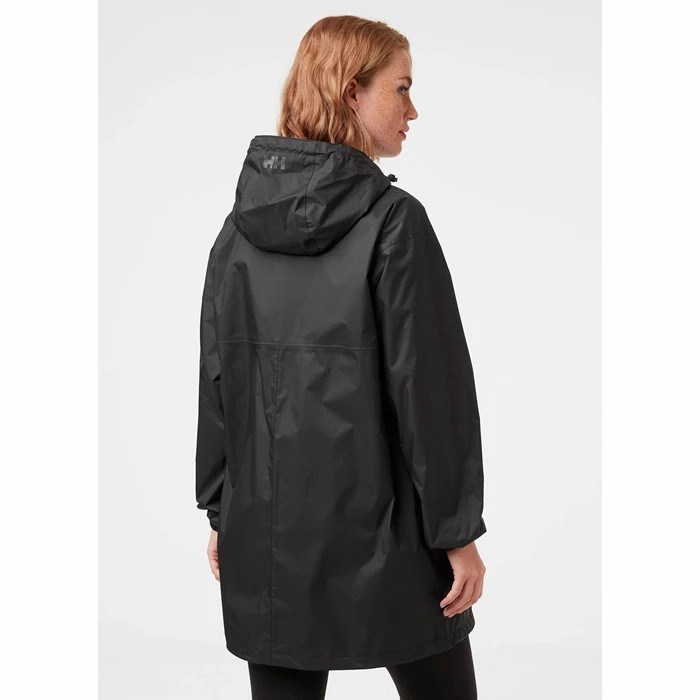 Women's Helly Hansen W Illusion Waterproof Jackets Black | 754-HQSKFU