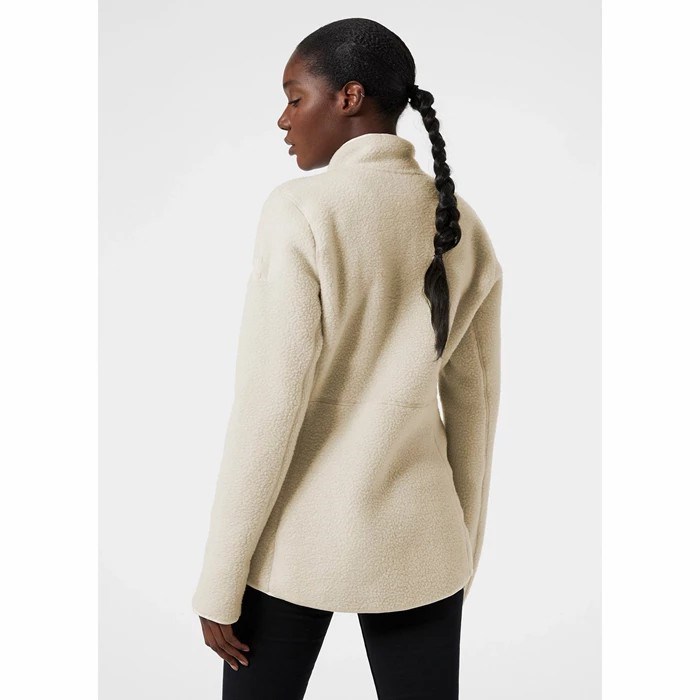 Women's Helly Hansen W Imperial Pile Midlayer Jackets White / Brown | 029-YMBRKJ