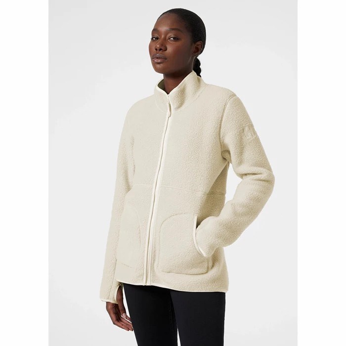 Women's Helly Hansen W Imperial Pile Midlayer Jackets White / Brown | 029-YMBRKJ