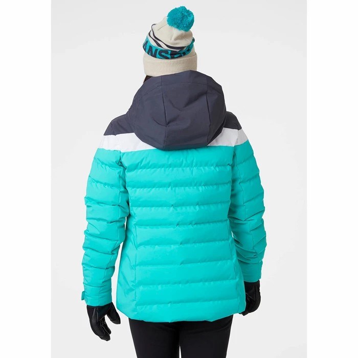 Women's Helly Hansen W Imperial Puffy Ski Jackets Turquoise | 051-OQLIEJ