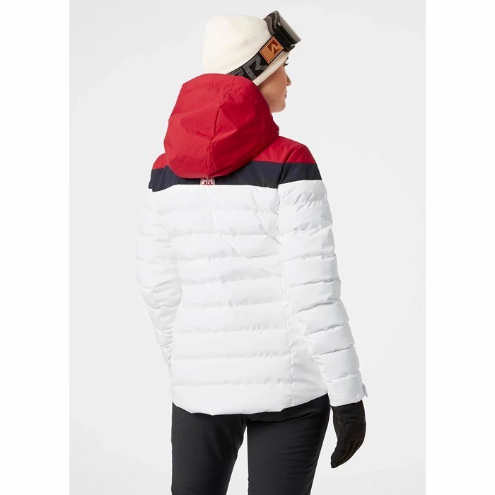 Women's Helly Hansen W Imperial Puffy Ski Jackets White | 560-QHBCJM