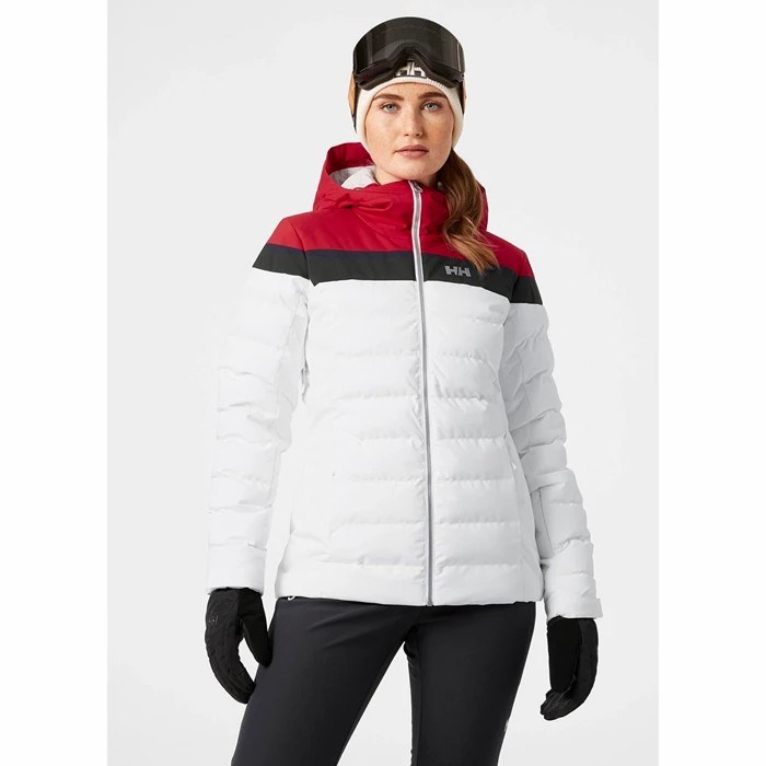 Women's Helly Hansen W Imperial Puffy Ski Jackets White | 560-QHBCJM