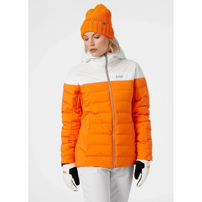 Women's Helly Hansen W Imperial Puffy Ski Jackets Orange | 653-LMJOXI