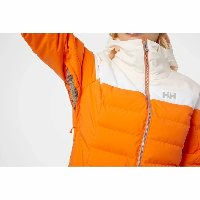 Women's Helly Hansen W Imperial Puffy Ski Jackets Orange | 653-LMJOXI