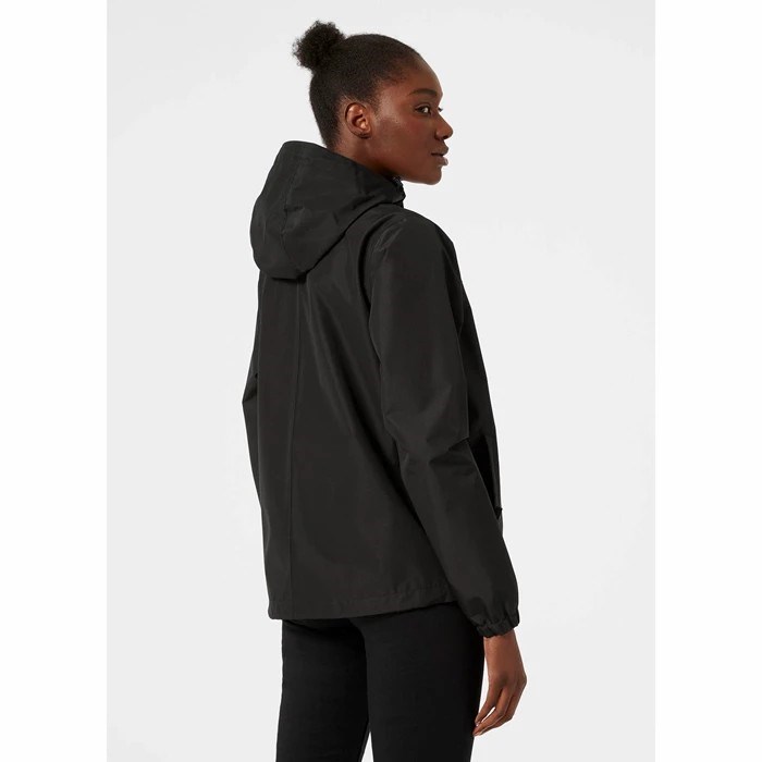 Women's Helly Hansen W Juell Waterproof Jackets Black | 157-BHAKWQ