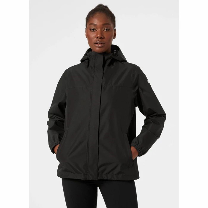 Women's Helly Hansen W Juell Waterproof Jackets Black | 157-BHAKWQ