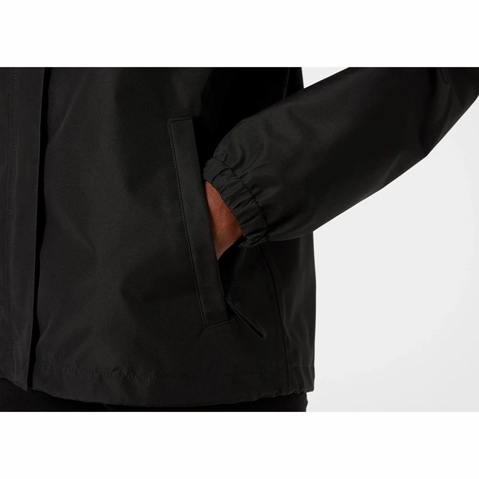 Women's Helly Hansen W Juell Waterproof Jackets Black | 157-BHAKWQ