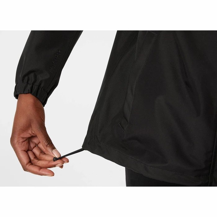 Women's Helly Hansen W Juell Waterproof Jackets Black | 157-BHAKWQ