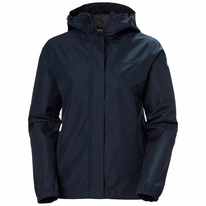 Women\'s Helly Hansen W Juell Waterproof Jackets Navy | 498-JZTKVG