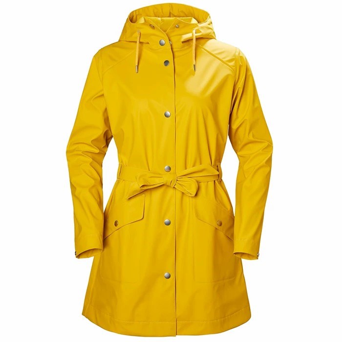 Women's Helly Hansen W Kirkwall Ii Coats Yellow / Brown | 702-ABHWYC