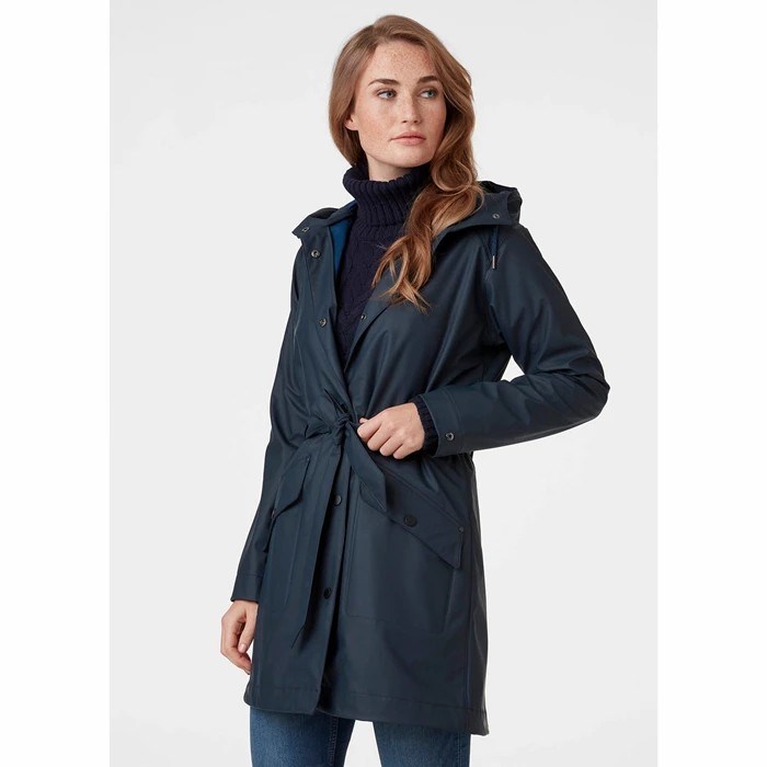 Women's Helly Hansen W Kirkwall Ii Coats Navy | 731-RCNEXI