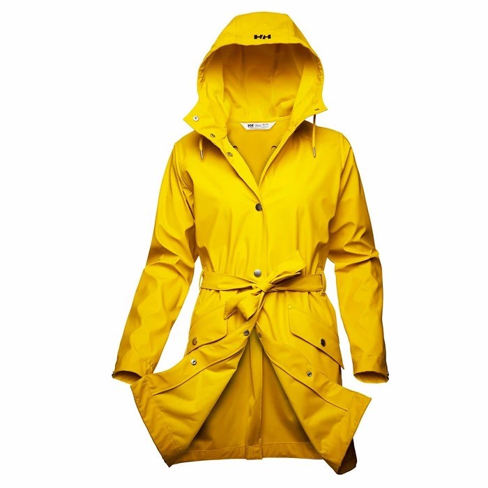 Women\'s Helly Hansen W Kirkwall Ii Waterproof Jackets Yellow / Brown | 174-DEPUNO