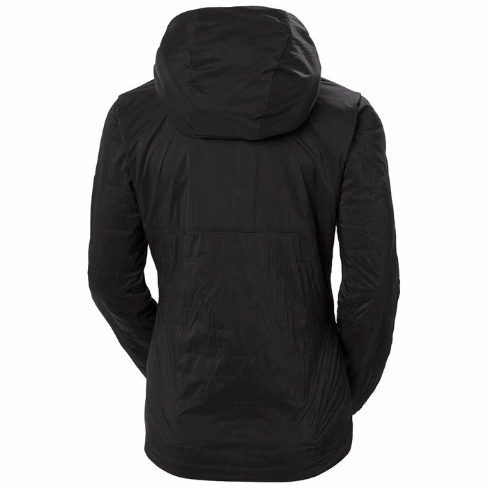 Women's Helly Hansen W Lifaloft Air Hooded Midlayer Jackets Black | 379-VMFWED