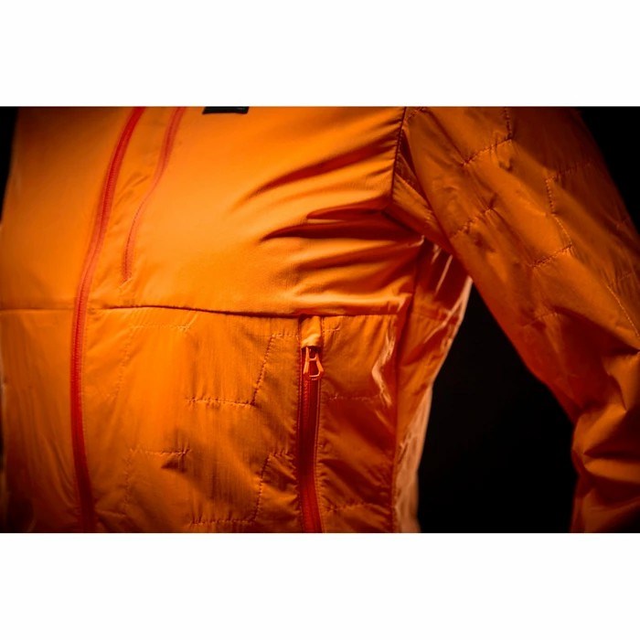 Women's Helly Hansen W Lifaloft Air Hooded Ski Jackets Orange / White | 732-TLJKSG