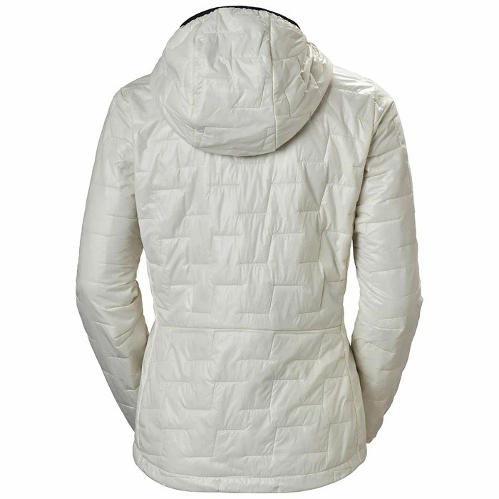 Women's Helly Hansen W Lifaloft Insulated Hooded Midlayer Jackets White | 605-YQAOXN