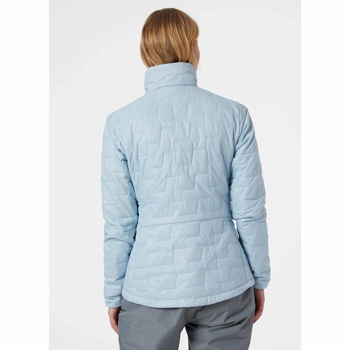 Women's Helly Hansen W Lifaloft Outdoor Jackets Grey / Blue | 713-ZSBAGH