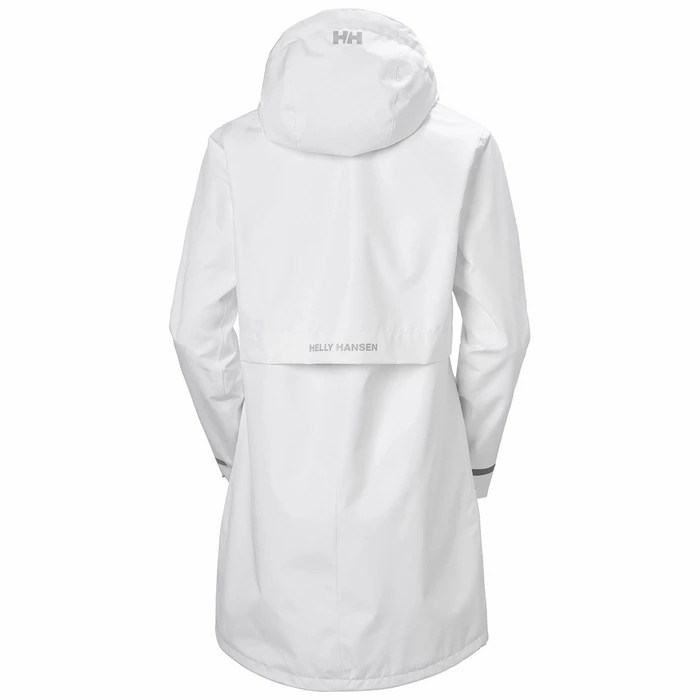 Women's Helly Hansen W Lisburn Coats White | 768-JPEQMR