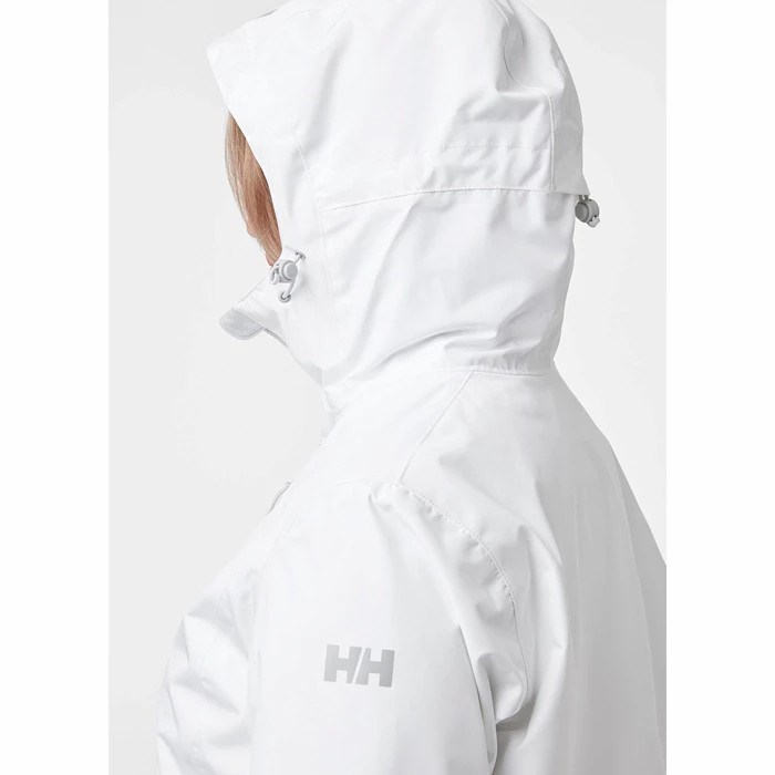 Women's Helly Hansen W Lisburn Coats White | 768-JPEQMR