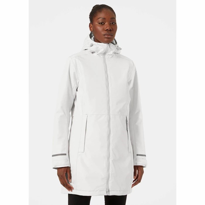 Women's Helly Hansen W Lisburn Insulated Parka Grey | 029-HFQAWT