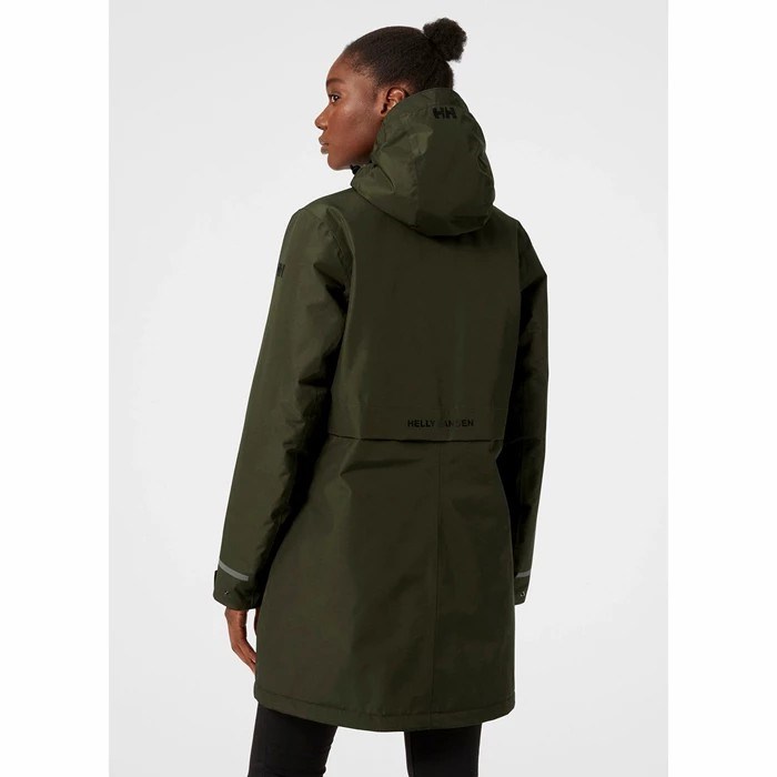 Women's Helly Hansen W Lisburn Insulated Parka Grey | 249-OKCAHX