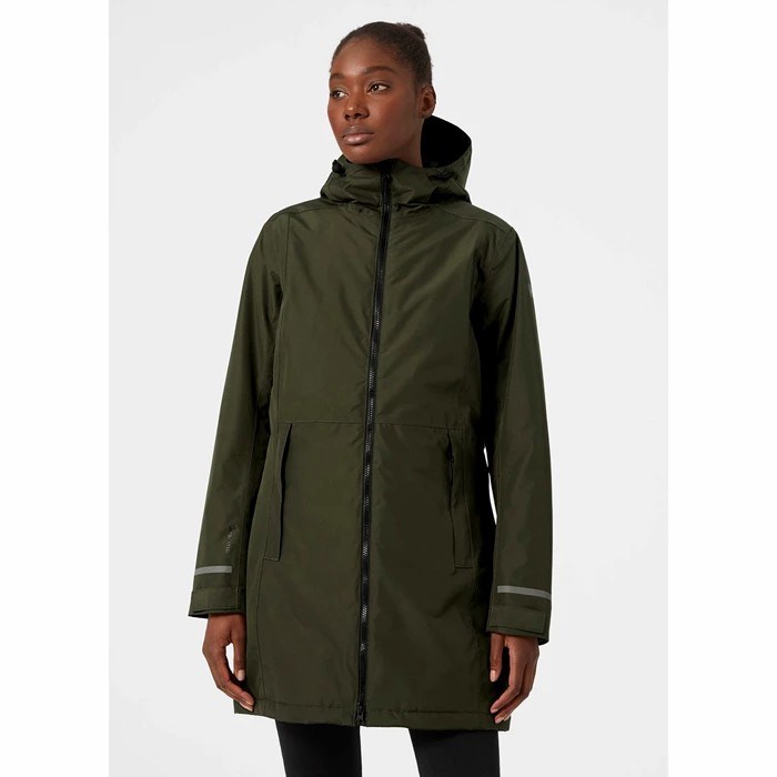 Women's Helly Hansen W Lisburn Insulated Parka Grey | 249-OKCAHX