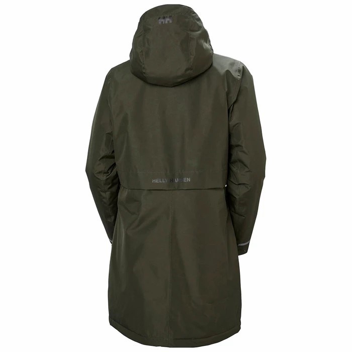 Women's Helly Hansen W Lisburn Insulated Parka Grey | 249-OKCAHX