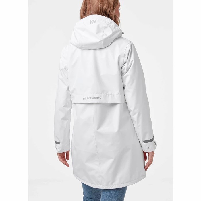 Women's Helly Hansen W Lisburn Waterproof Jackets White | 029-XNWOPE