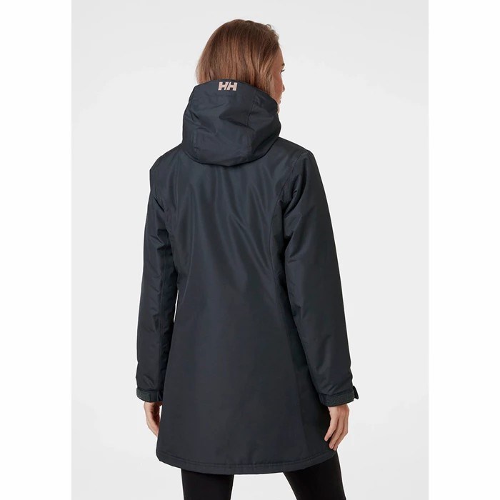 Women's Helly Hansen W Long Belfast Winter Parka Grey | 073-HOPJUY