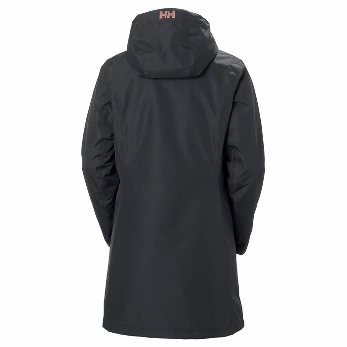 Women's Helly Hansen W Long Belfast Winter Waterproof Jackets Grey | 568-TJFEQK