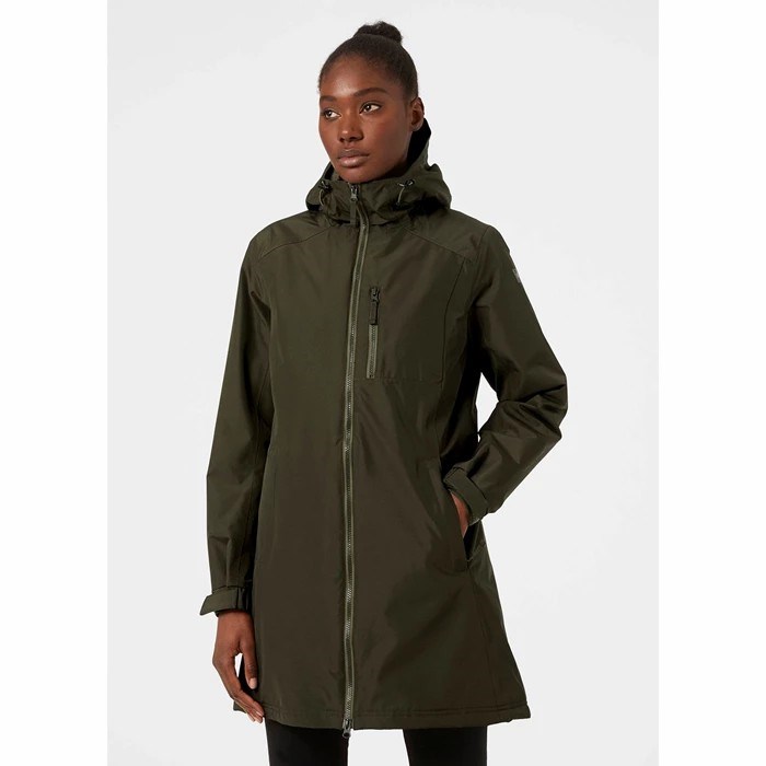 Women's Helly Hansen W Long Belfast Winter Parka Grey | 912-QXVJRN