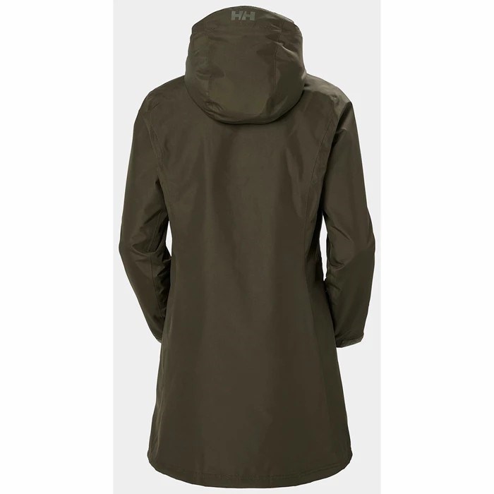 Women's Helly Hansen W Long Belfast Winter Parka Grey | 912-QXVJRN