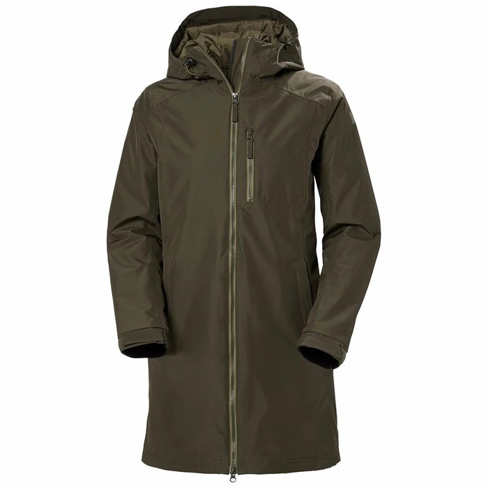 Women\'s Helly Hansen W Long Belfast Winter Parka Grey | 912-QXVJRN