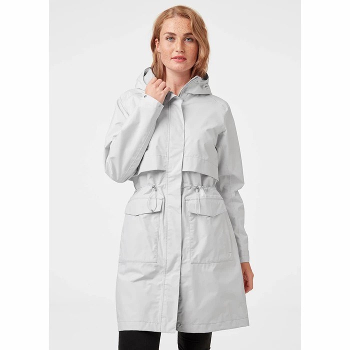 Women's Helly Hansen W Lynnwood Waterproof Jackets Grey | 081-CNMQRT