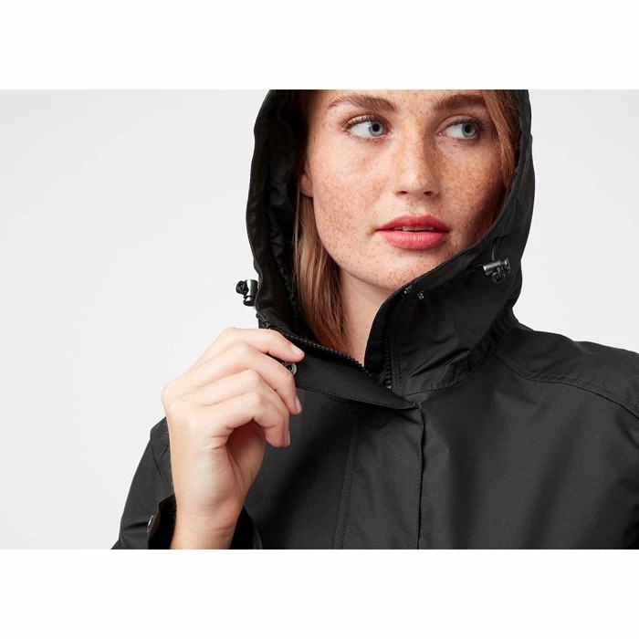 Women's Helly Hansen W Lynnwood Waterproof Jackets Black | 794-XWOUTV