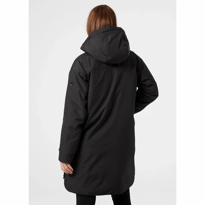 Women's Helly Hansen W Maud Parka Black | 056-ABYSWR