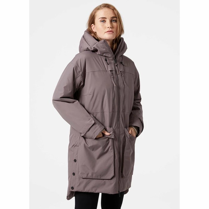 Women's Helly Hansen W Maud Parka Grey | 074-ZVHXSR