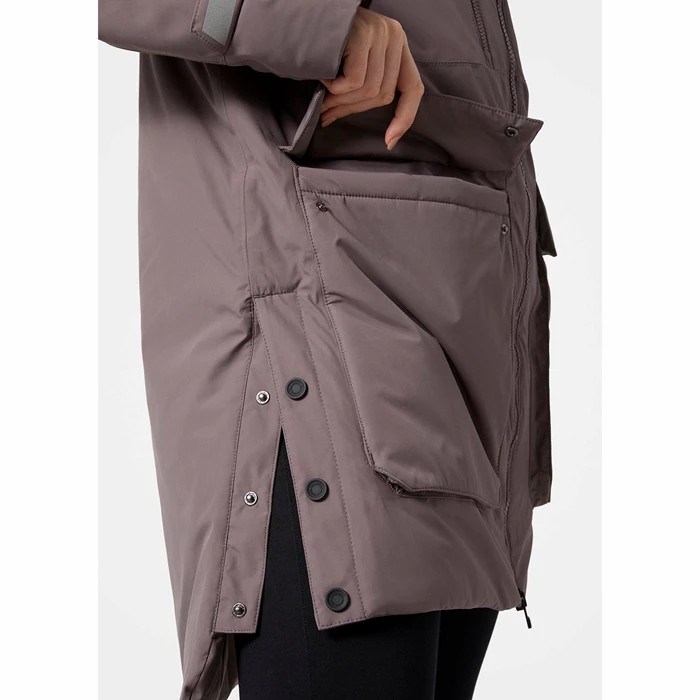 Women's Helly Hansen W Maud Parka Grey | 074-ZVHXSR